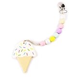 Mamimami Home 噛がため　シリコン　アイスクリーム　レインボーペンダント　厚さ9mm「対象年齢：３ヶ月以上」