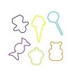 Pk of 24 GLOW IN THE DARK Rubber Bands: CRAZY TREATS