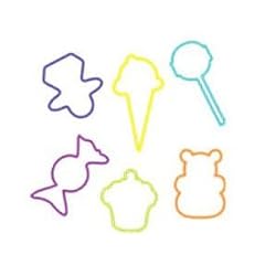Pk of 24 GLOW IN THE DARK Rubber Bands: CRAZY TREATS