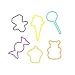 Pk of 24 GLOW IN THE DARK Rubber Bands: CRAZY TREATS