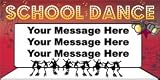SCHOOL DANCE IN LIGHTS- CUSTOM BANNER (Variety of Size)