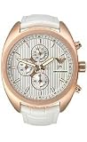 Armani Leather Silver-Tone Dial Men's Watch #AR5956