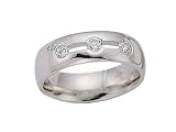 0.24 cts 6mm Comfort Fit Diamond Wedding Band - 14kt White or Yellow Gold
