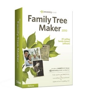 External hard drive:Family Tree Maker 2010 Deluxe Software