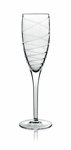 Luigi Bormioli Romantica 6-3/4-Ounce Champagne Flute, Set of 4