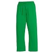 Kelly Green Unisex Lightweight Fleece warmup tie cord cotton pants for lounging, sleep, sports. Unisex relaxed fit,