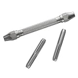Steel Pin Vise Tool With 2 Reversible Collets For Wire Work, Crafts, Jewelry