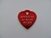 Large Heart Shape Pet ID Tag Red...FREE SHIPPING
