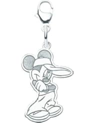 St Silver Disney Mickey Mouse Lobster Clasp Charm 29mm