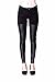 VIRGIN ONLY Women's Sexy Fit Skinny Leggings with Faux Leather