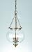 Crystorama 5783-AB Bell Jar Clear 3 Light Pendant Light Aged Brass