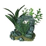 Exotic Environments Rock Arch with Plants Aquarium Ornament, Small 31s9851KnOL. SL160 Exotic Environments Rock Arch with Plants Aquarium Ornament, Small