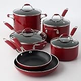 Calphalon 10-pc. Red Enamel Cookware Set