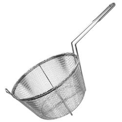 9 1 2 6-Mesh Round Fry Basket Fry (15-0279) by Deep Fryers