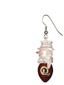 Washington Redskins NFL Snowman Football Earrings (1.5")
