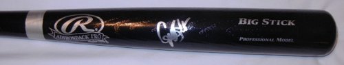 Gordon Beckam Autographed Black Big Stick Bat W/PROOF, Picture of Gordon Signing For Us, Chicago White Sox
