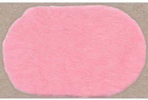 Dollhouse OVAL BATH RUG 4" X 5" ROSE