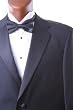 Men's Super 140s Black Stretch Wool Tuxedo Suit