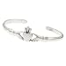Sterling Silver Baby Claddagh Bangle Cuff