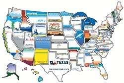 State Sticker Map State Sticker Map State Stickers