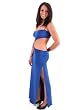 SeXy Long Gown with High Side Slit Dress available 2 Colors Black or Cobalt