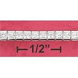 Cz & Crystals Br-1826 : 7 Inch Channel Set Princess Cut Cubic Zirconia Tennis Bracelet