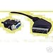 2 M SCART LEAD TO 15 PIN HD - VGA CABLE to LCD TV DVD