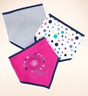 3 Pack - Pure Cotton Assorted Bibs