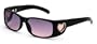 Black Flys Fly Girls FLY FLYICIOUS HEART Womens Sunglasses Black with Purple Lenses