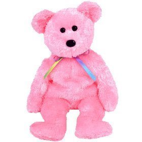 TY Beanie Baby - SHERBET the Bear (Pink Version)
