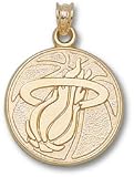 Miami Heat Basketball 3/4" 14K Charm/Pendant