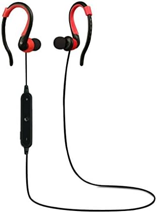 Wireless Bluetooth Earphones,Sport IPX4 Sweat-proof Stereo Voice Running Headphone with 6-Hour Playtime In-Ear Hook Headset Yingxin (Red)