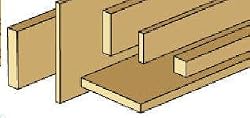 Dollhouse Miniature Stripwood 3/4 x 4 in Unfinished Wood