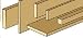 Dollhouse Miniature 3/64 Double Bead Molding in Wood