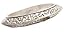 ZAD Gorgeous Detailed Embossed Knife Edge Bangle title=
