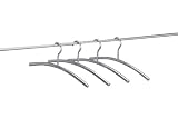 Zeller 17121 Kleiderb&uuml;gel, 4-er Set, Edelstahl / 43.5 x 15