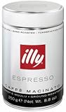 Produkt-Bild: illy Espresso gemahlen S-R&ouml;stung (dunkle R&ouml;stung) 125g silber/schwarze Banderole, 1er Pack (1 x 125 g)