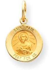 14k Gold Saint Paul Medal Charm