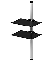 Sonorous PL 2620 Glass & Metal Wall Mount TV Shelf