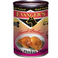 Evanger's Hand-Packed Whole Chicken Thighs Canned Dog Food 12/12-oz cans
