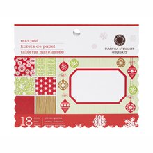 Martha Stewart Crafts Scandinavian Mat Pad, 18 Sheets, 4-3/4-Inch by 6-3/4 Inches