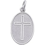 cross in a circle charm