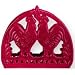 Old Dutch Enameled Cast Iron Red Rooster Napkin Holder