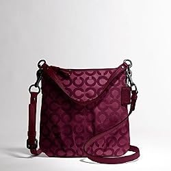 Coach Brooke Signature Swingpack Crossbody Messenger Bag 43107 Cherry Red
