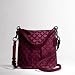 COACH BROOK OP ART SIGNATURE CROSSBODY SWING PACK 43107 (Cherry/Gunmetal)