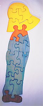 31sA U1AJSL Wooden Educational Jig Saw Puzzle   Farmer Boy
