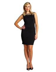 Jeweled Sheath Cocktail Polyester/Spandex Little Black Dress/Party Dress 
