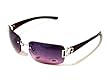 DG Biscayne - Rimless Designer Sunglasses - Violet gradient lens