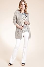 Twiggy for MS Woman Open Front Metallic Longline Cardigan