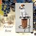 Bulldog Dog Wine Bottle Stopper - White